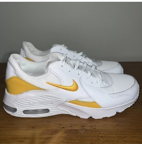 Nike Air Max Excee Zapatos Atléticos para Correr Blanco Amarillo DX4352-100 Para Mujer Talla 12” - Imagen 4 de 7