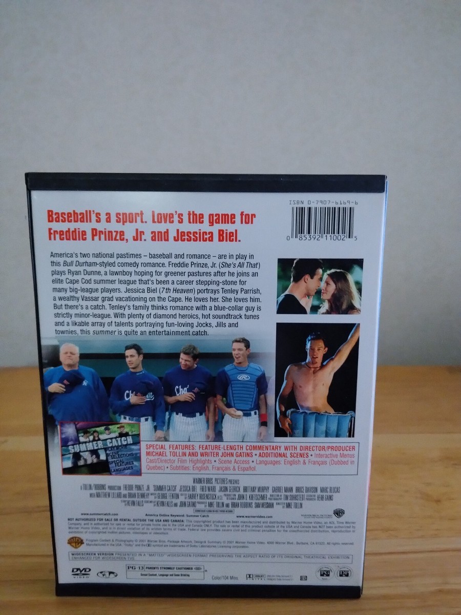 Summer Catch Widescreen DVD Freddie Prinze Jr. Jessica Biel Fun