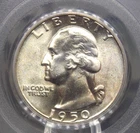 1950 "D" Washington SILVER Quarter 25c PCGS MS65 #669 OGH Green Unc BU ECC&C Inc