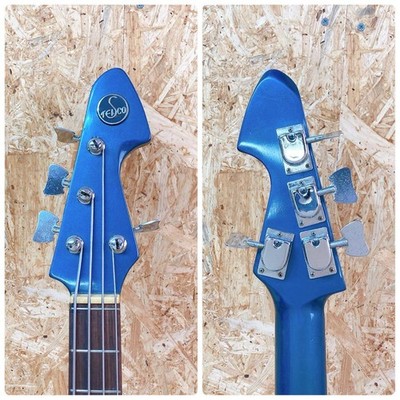 Electric Bass Guitar TEISCO BS-101 Short Scale 1960s Vintage Blue
