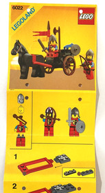 Vintage &copy;1984 LEGO 6022 Instruction Manual Castle Lion Knights Horse Cart 120314