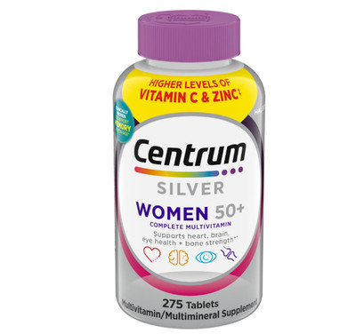 Centrum Silver Women 50+ Multivitamin 275 Tablets Exp8/27