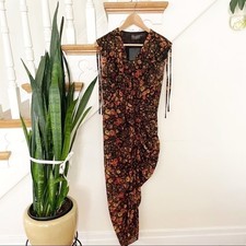 Urban Outfitters Dress Forum Orange Floral Modi Dress New With Tags Size Medium