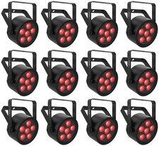 12 Chauvet DJ SlimPAR H6 ILS RGBAW UV LED DMX Par Can Party/Stage Wash Lights