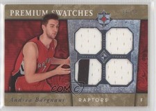 2006-07 Ultimate Collection Premium Gold Quad Swatches 36/75 Andrea Bargnani d9r