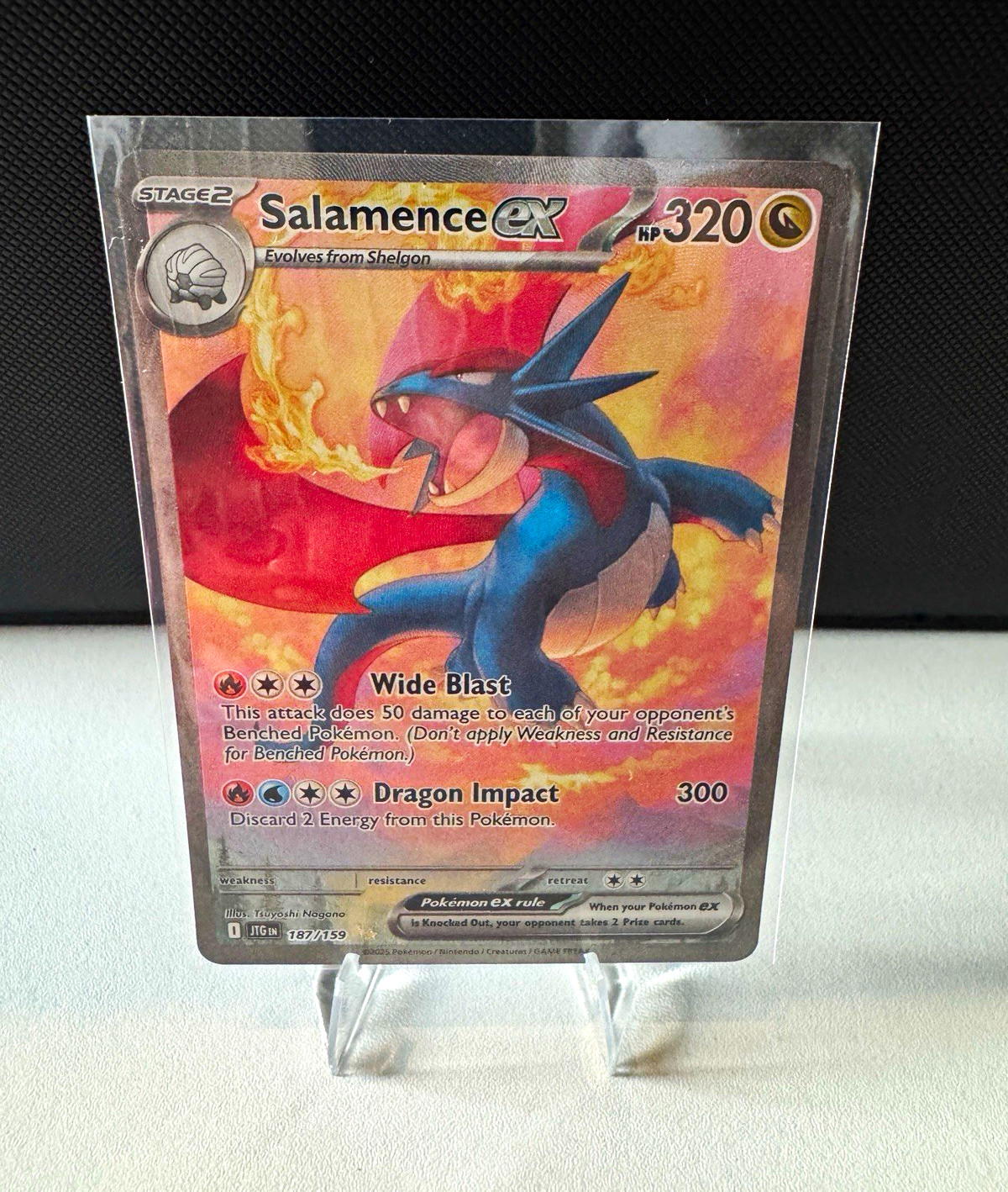 Pokemon TCG Salamence ex 187/159 Sv09 Journey Together EN SIR