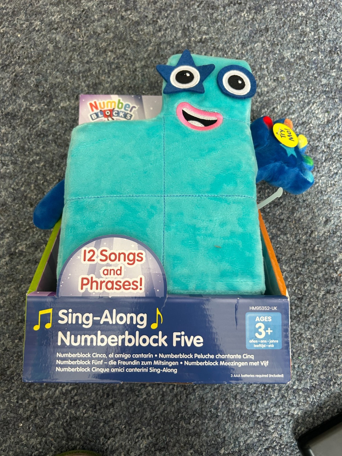 Learning Resources Sing-Along Numberblock Five Soft Plush Interactive Toy (New)