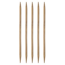 5Pcs Bamboo Knitting Needles Double Pointed Size US 10.25 6.5mm 7.9 Inch 20cm 