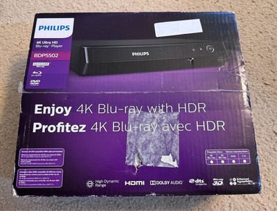 Philips BDP5502 4K Ultra HD 3D Blu-ray Player NOS NIB