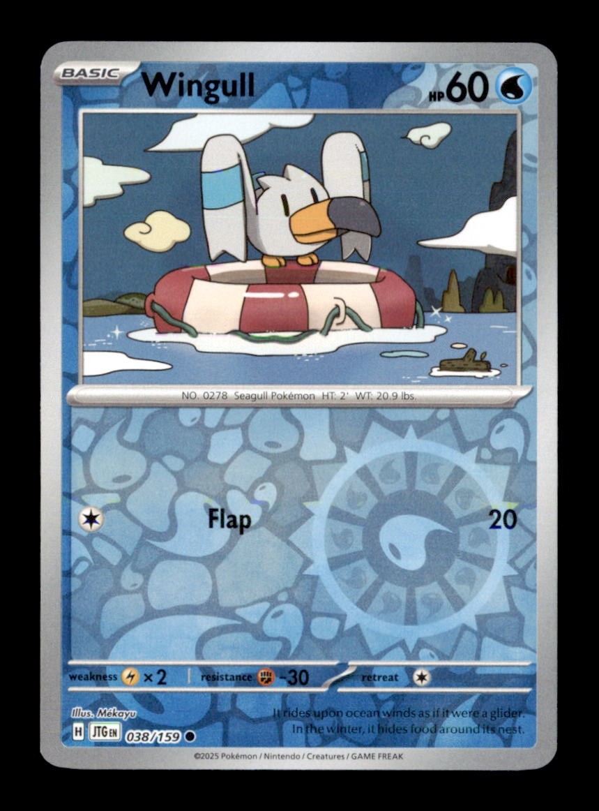 Sv09: Journey Together Pokémon TCG Wingull Reverse Holo