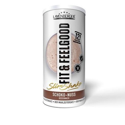 2x LAYENBERGER Fit+Feelgood Slim Shake Schoko-Nuss 396 G