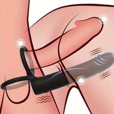Men Penis Cock Ring Vibrator G-spot Dildo-Massager Sex Toys For-Women-Couple