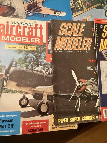 Lot Of Vintage Scale Modeler Magazine 70s and 80s aircraft Lot Of 20 - Afbeelding 3 van 6