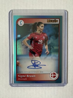 2025 Merlin UEFA Women's Euro #11/99 Signe Bruun Blue