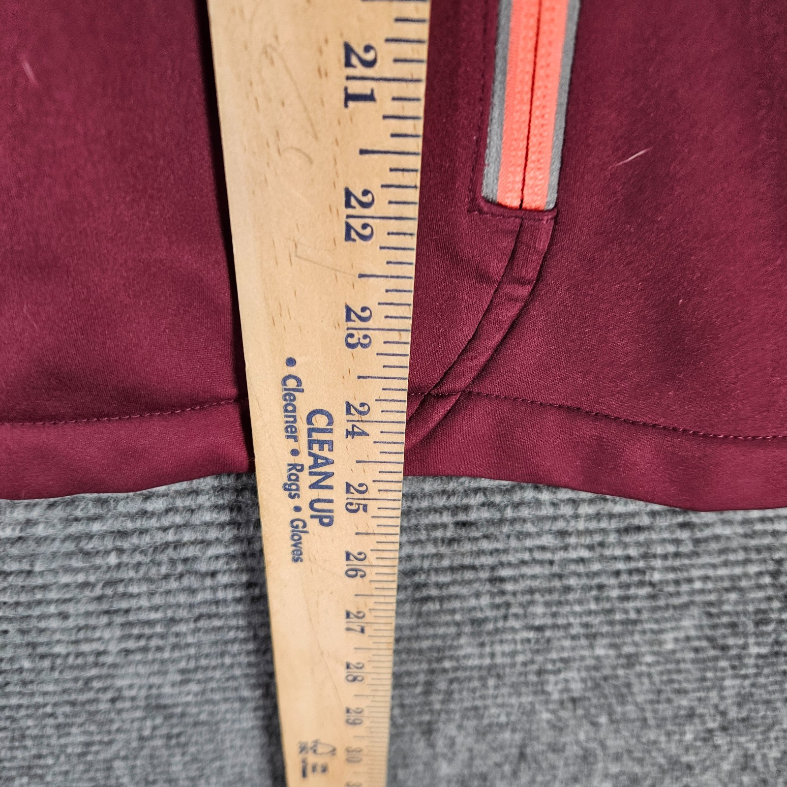 Lands End Women's Windbreaker Jacket Size XL 16 Purple Pink Fleece Lined Pockets thumbnail 7