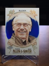 2021 Topps Allen & Ginter Chrome Rocky Bleier #201 Blue Refractor /150 Steelers