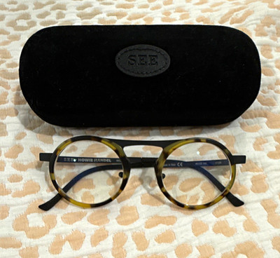 SEE Howie Mandel Riley 46-22-145 Tortoise Shell Full Rim Frames