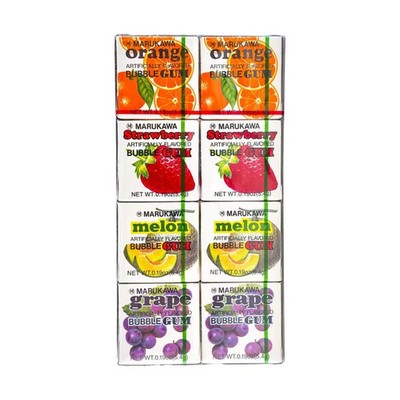 MARUKAWA Chewing Gum Mixed Fruit Flavor, 8 Pack 1.51 oz