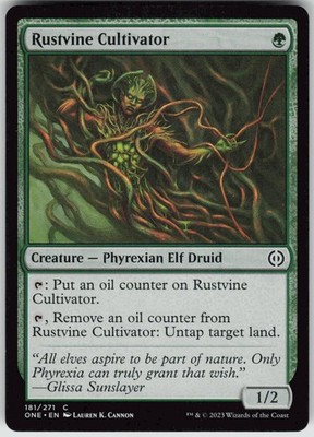 MTG Rustvine Cultivator 181 Phyrexia: All Will Be One C NM