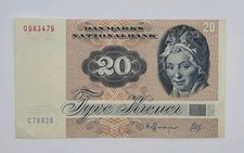 Danmarks Nationalbank 1988, Dinamarca - Billete de 20 coronas DKK número de serie C8883B