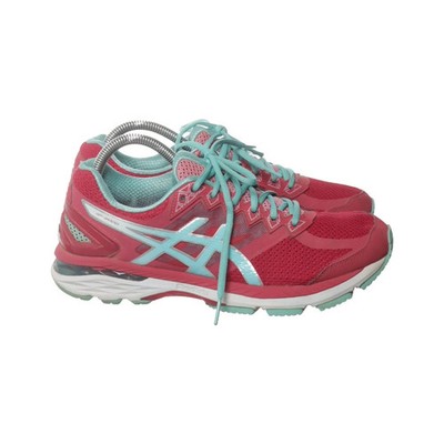 Asics, Laufschuhe, Größe: 41 1/2, Lederimitat, Rot/Blau, Damen #ptv