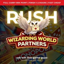 Wizarding World Partners Event Monopoly Go   RUSH 1-12 Hours  Full Carry  Fast