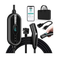Level 1/2 Tesla Charger WIFI APP/Plug-play , 16A, 25ft Cable ETL Certified, 2...