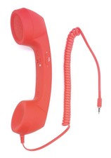 Retro 3.5mm Telephone Handset Cell Phone Receiver Mic Microphone Speaker for ...