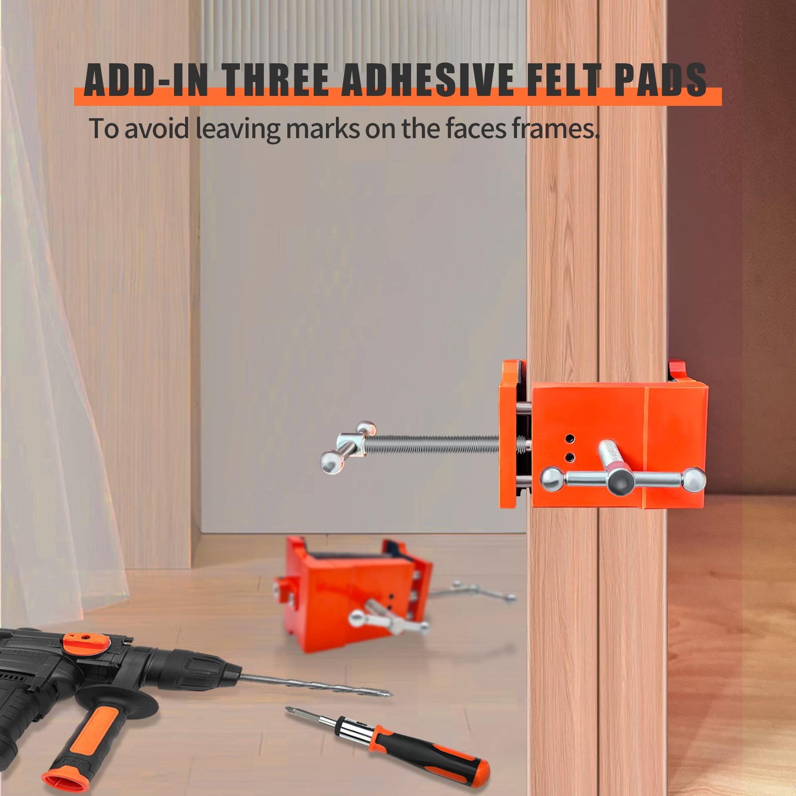 2 Pack Proffessional Cabinet Clamps for Installing Cabinets and Cabinet Insta