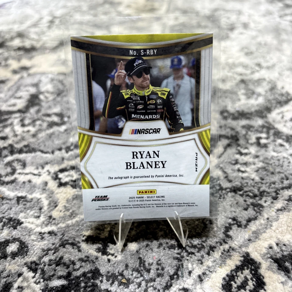 2025 Panini Select Racing Ryan Blaney Tie Dye Auto  - Image 2 of 2