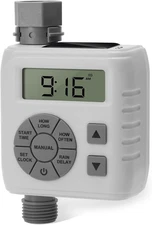 Zuomeng Sprinkler Timer Programmable Irrigation Water Timer Garden Hose Gray