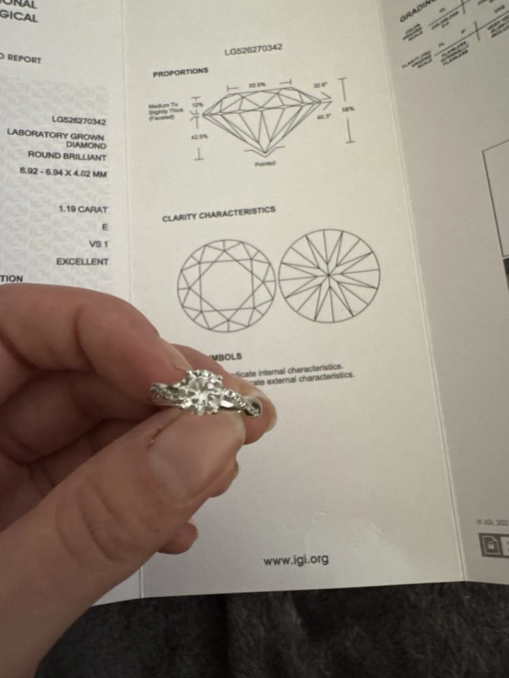 Verlobungsring Weißgold mit Diamant
