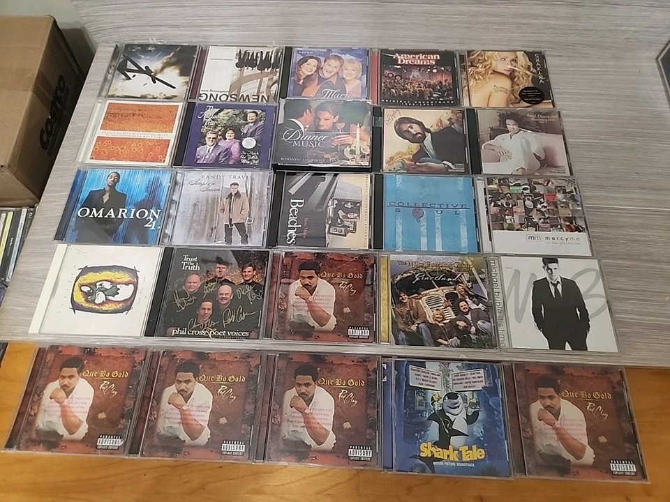 50 Assorted CDs Mix All Genres Artwork + Case Wholesale Bulk Lot | eBay