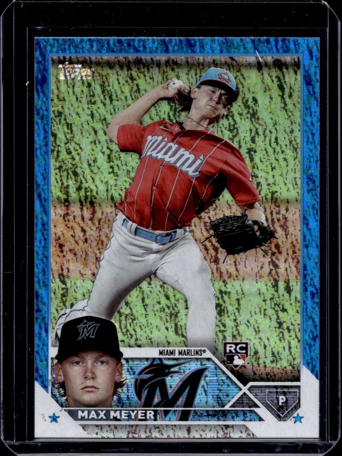 2023 Topps Baseball Series 2 #388 Max Meyer Blue Foil Board #690/999