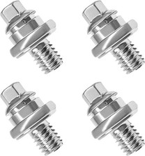 4PCS Side Battery Terminal Bolts, 3/8" Standard Battery Terminal Side Post