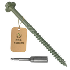 Timber Screws 14 x 4 Inch, Heavy Duty Structural Wood Screws, 30PCS