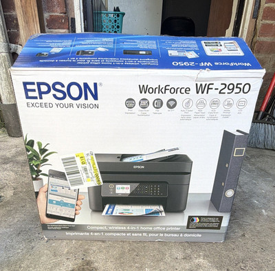 Epson WorkForce WF-2950 All-In-One Wireless Color Inkjet Printer Scanner Copier 