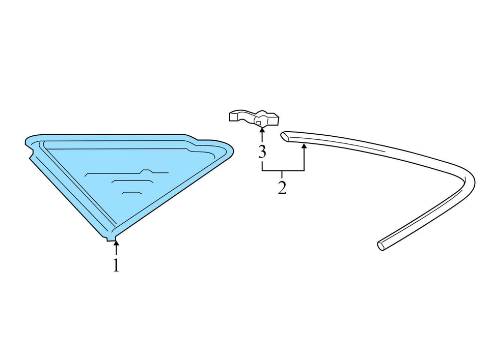 AUDI A4 QUATTRO 2017-2024 - PUERTA TRASERA IZQUIERDA VENTANA CRISTAL 8W5845205 Foto 2 de 4