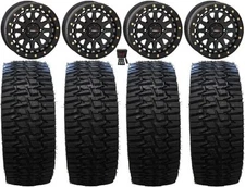 System 3 SB-6 15" Wheels Bk (5+2) 33" Desert Race Tires Textron Wildcat XX