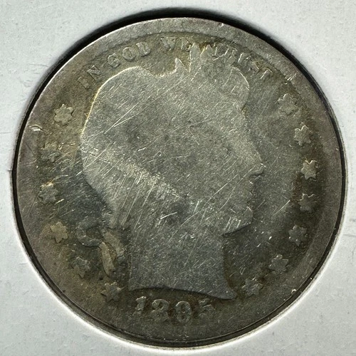 1895 25C Barber Quarter, Contains 0.1808oz of SILVER (88272)