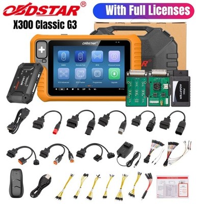 OBDSTAR X300 Classic G3 Full Version Progra+Cluster+E-CU Flasher+SRS Reset+Test