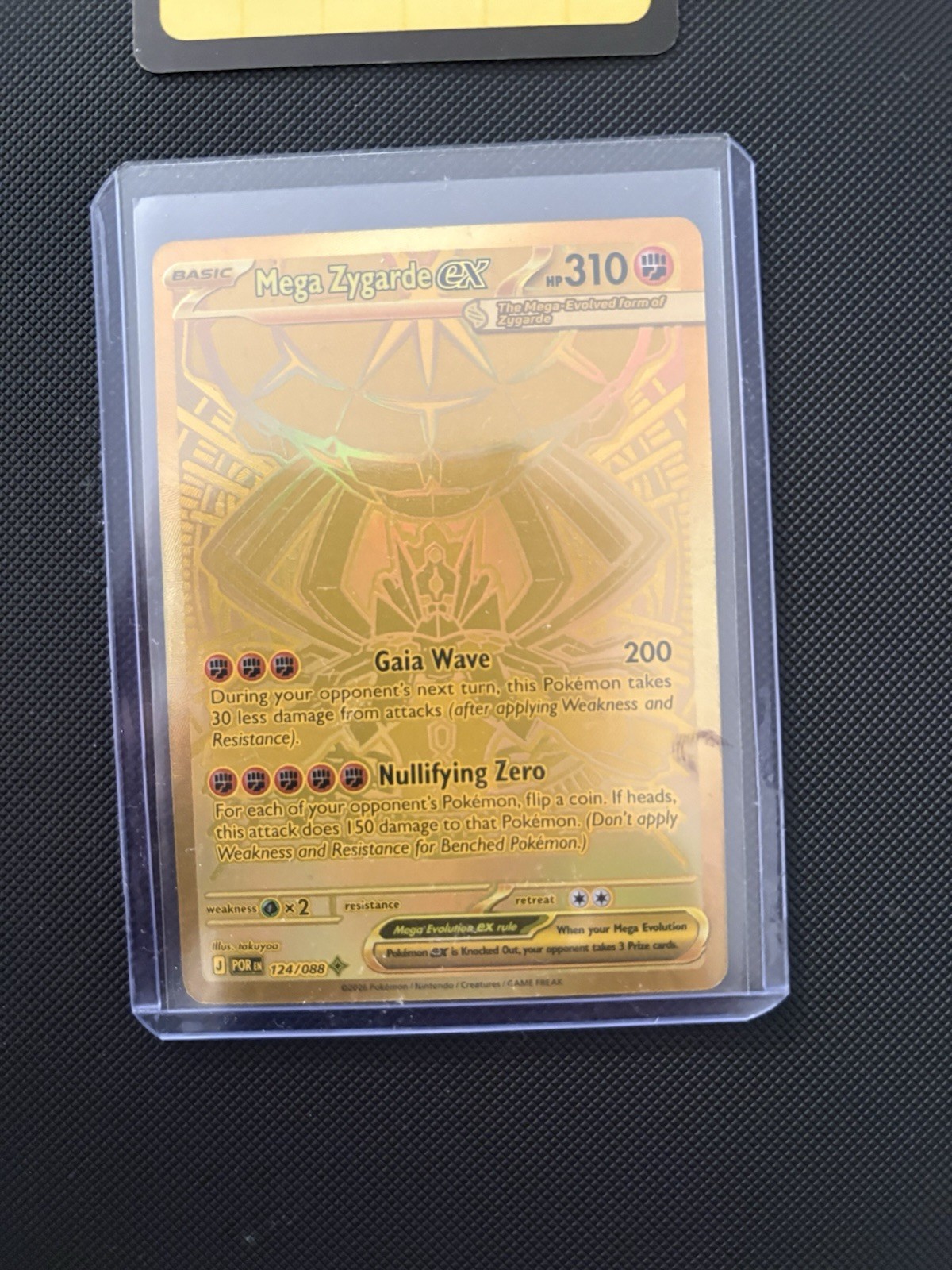 Mega Zygarde ex 124/088 Me03: Perfect Order Holo