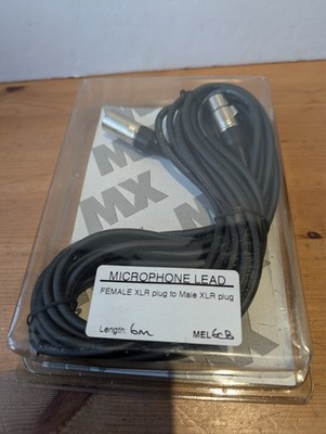 3 Pin XLR Mikrofonkabel Stecker auf Buchse Profi Rauscharm Mikrofonkabel - 6m