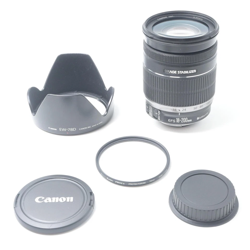Objectif zoom grand angle Canon EF-S 18-200mm F3.5-5.6 IS[Excellent+++]#6301 - Photo 1/4