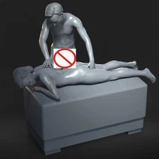 3D printed Resin Model Kit Boy And Girl Action Anime Figure Unpainted