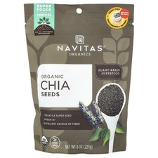 Organic Chia Seeds, 8 oz 227 g 