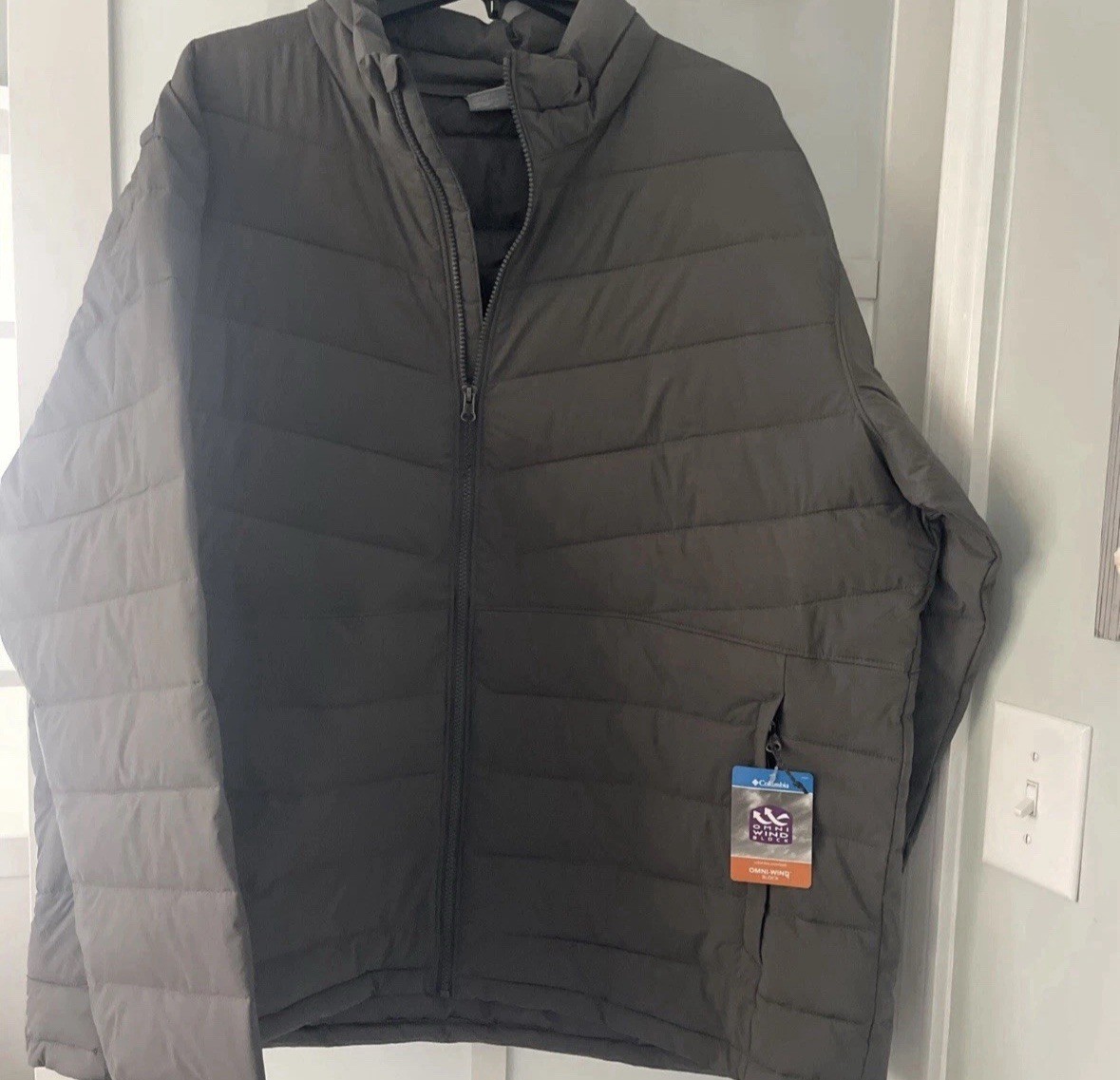 Columbia Mens M Shaker Mountain EXS Insulated Jacket Gray XM3065