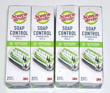 8 Pack Scotch-Brite Soap Control Brush Refills, Dish Cleaning Replacement Heads
