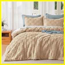 California King Comforter Set, 3 Pieces Brown Boho California King Bedding Se...