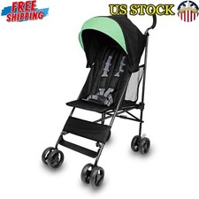 Lightweight Compact Folding Stroller W/ 5-Point Harness Sun Visor Travel Storage